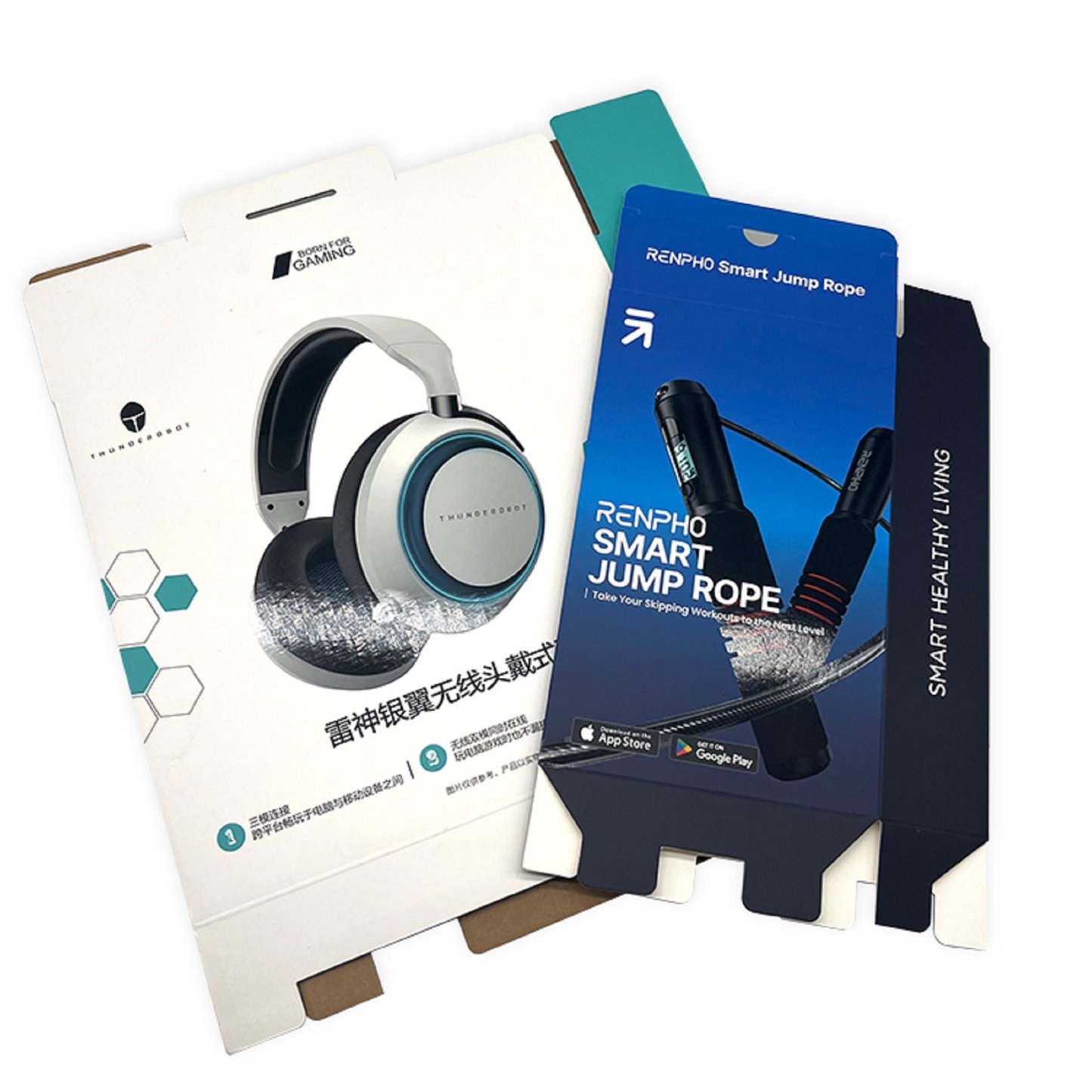 Box design for bluetooth gaming headset custom electronics packing  lock bottom boxes