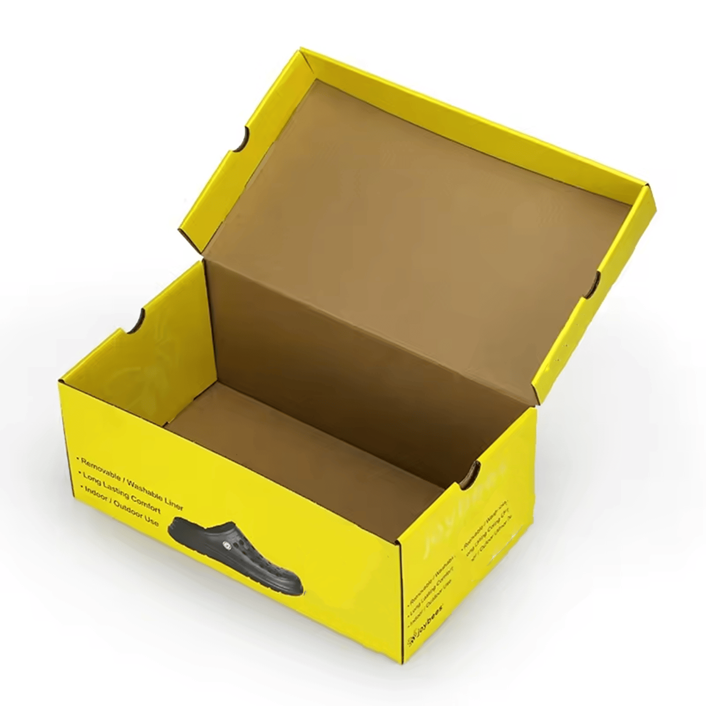 Print Corrugated Foldable Paper For Children Toddler Shoes Box