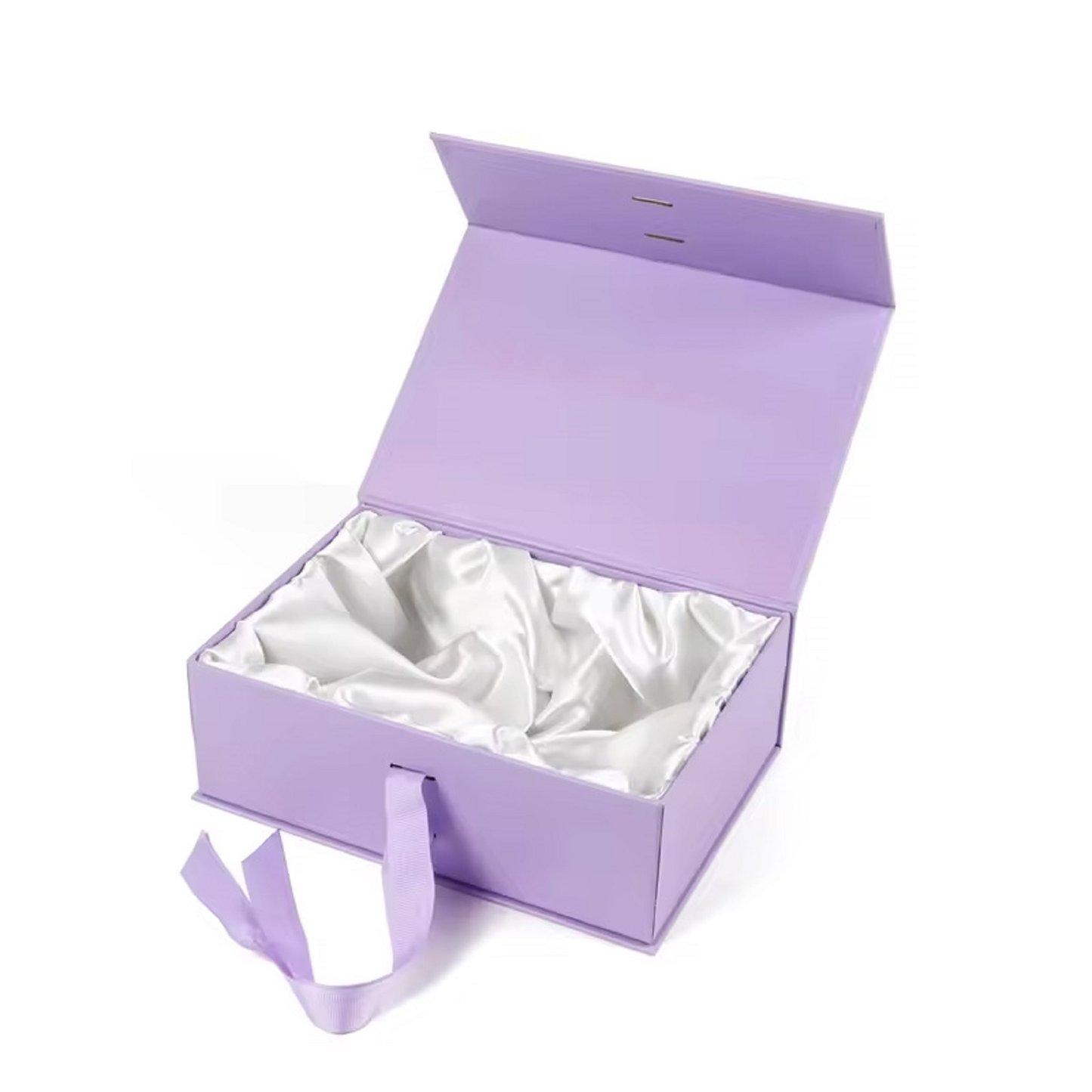 Luxury Gift Box With Ribbon Rigid Packaging Cardboard Paper Box Wholesale Custom Silk Lining Boxes