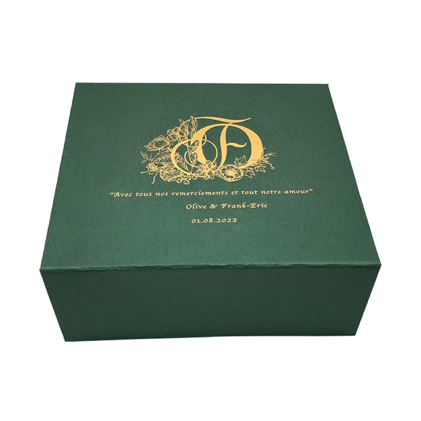 Custom embossed cardboard box gold foil printing gift boxes for women dress
