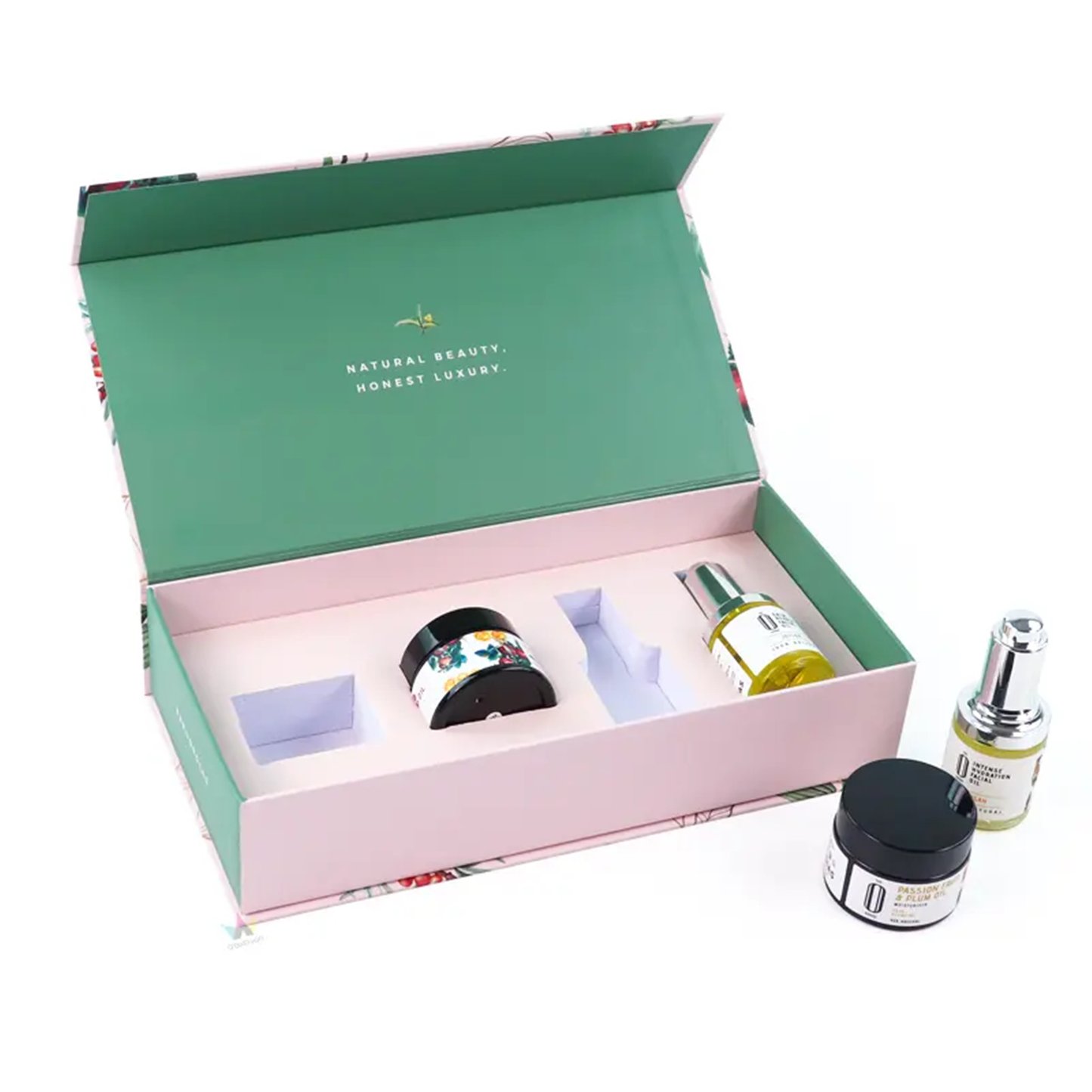 Custom Magnetic Cosmetic Gift Box Packaging With EVA Insert