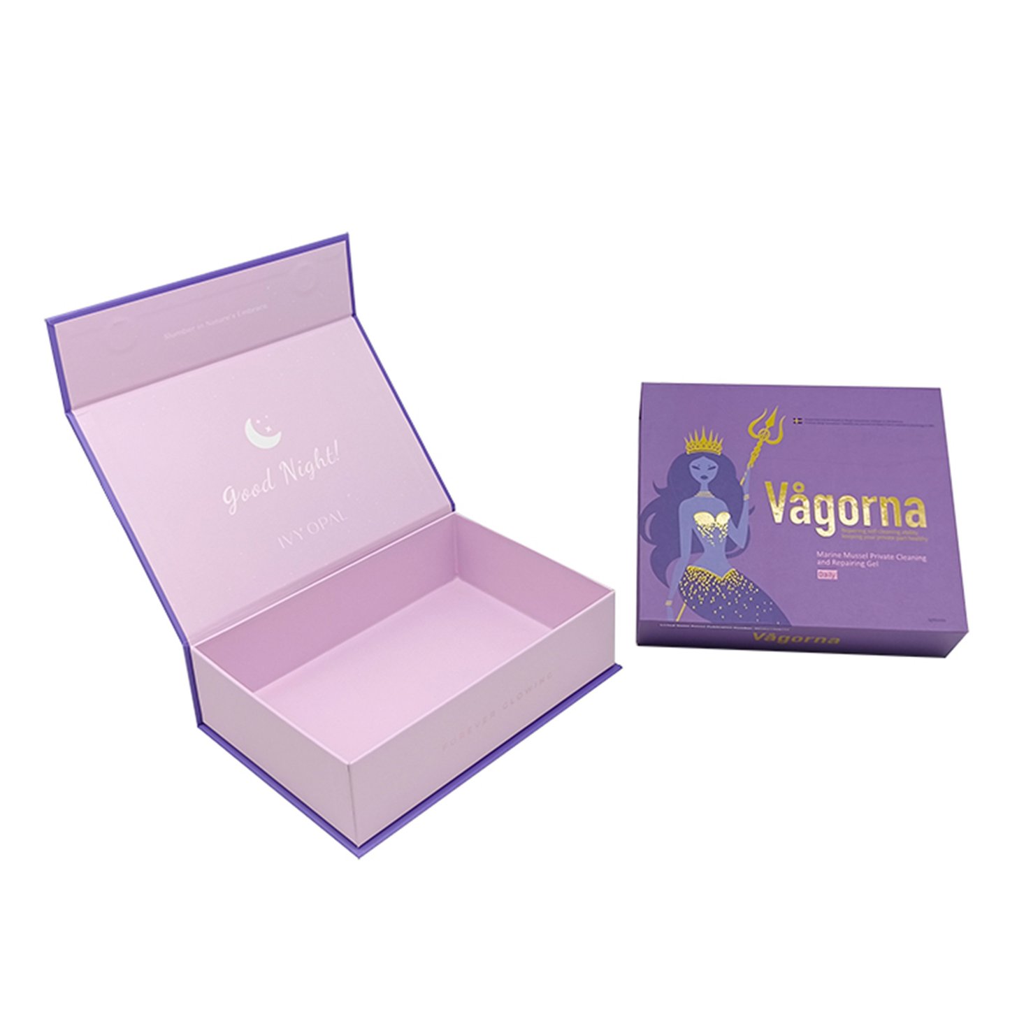 Customized Gift Boxes With Magnetic Closure Spot UV Printing