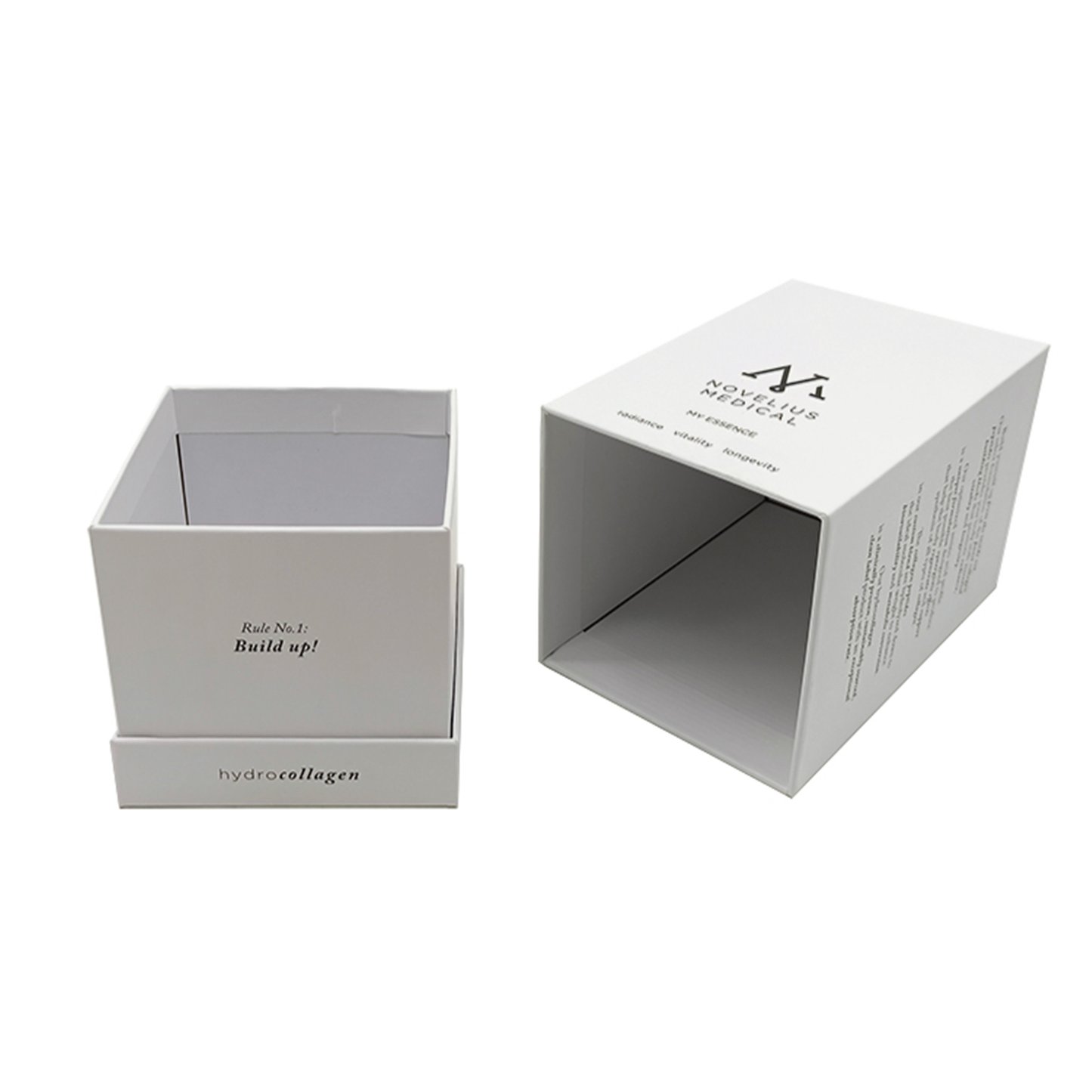 Personal Custom White Box Perfume  Shopping Paper Packaging