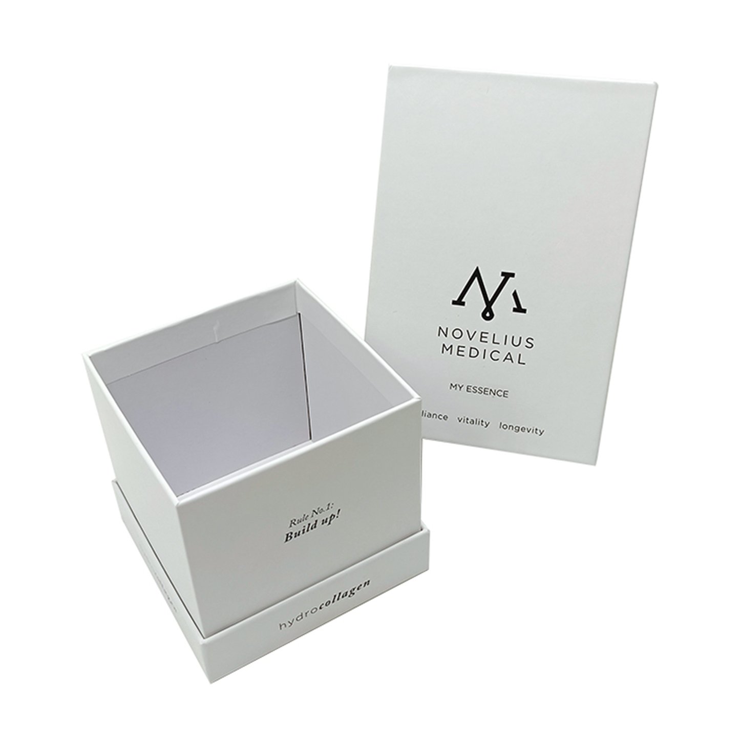 Personal Custom White Box Perfume  Shopping Paper Packaging