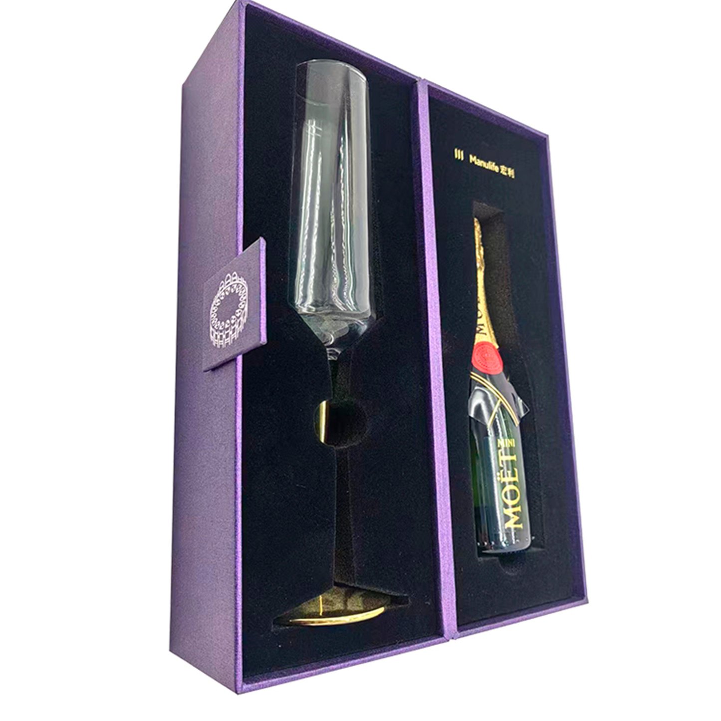Custom Champagne Gift Box Rigid Cardboard Packaging Supplier