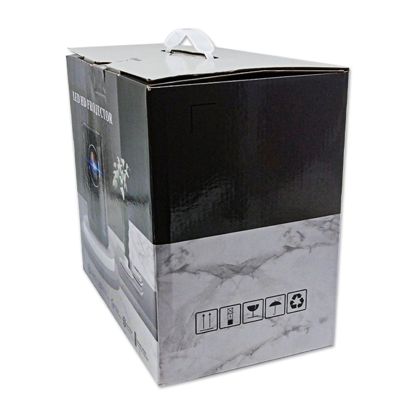 Moving Projector boxes with handles electronics shipping box with glossy lamination