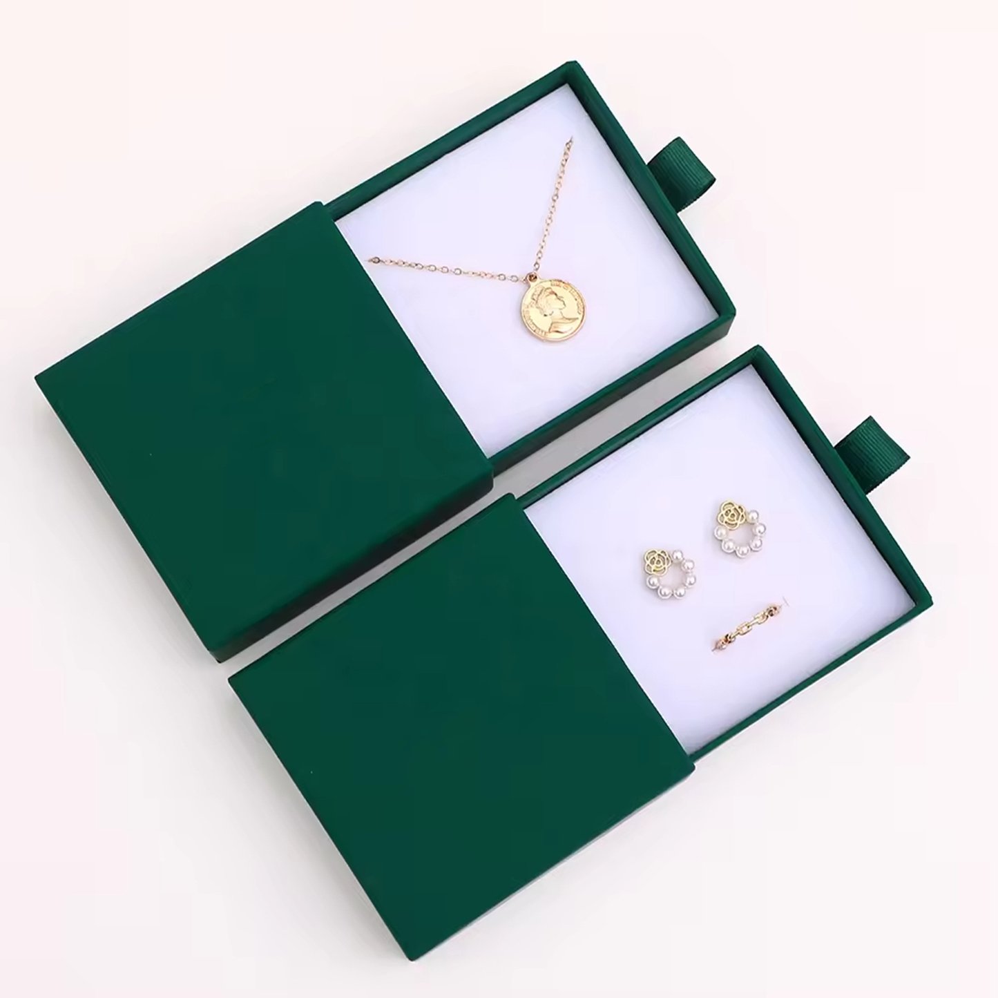 Wholesale Customized Rigid Necklace Drawer Packaging Boxes