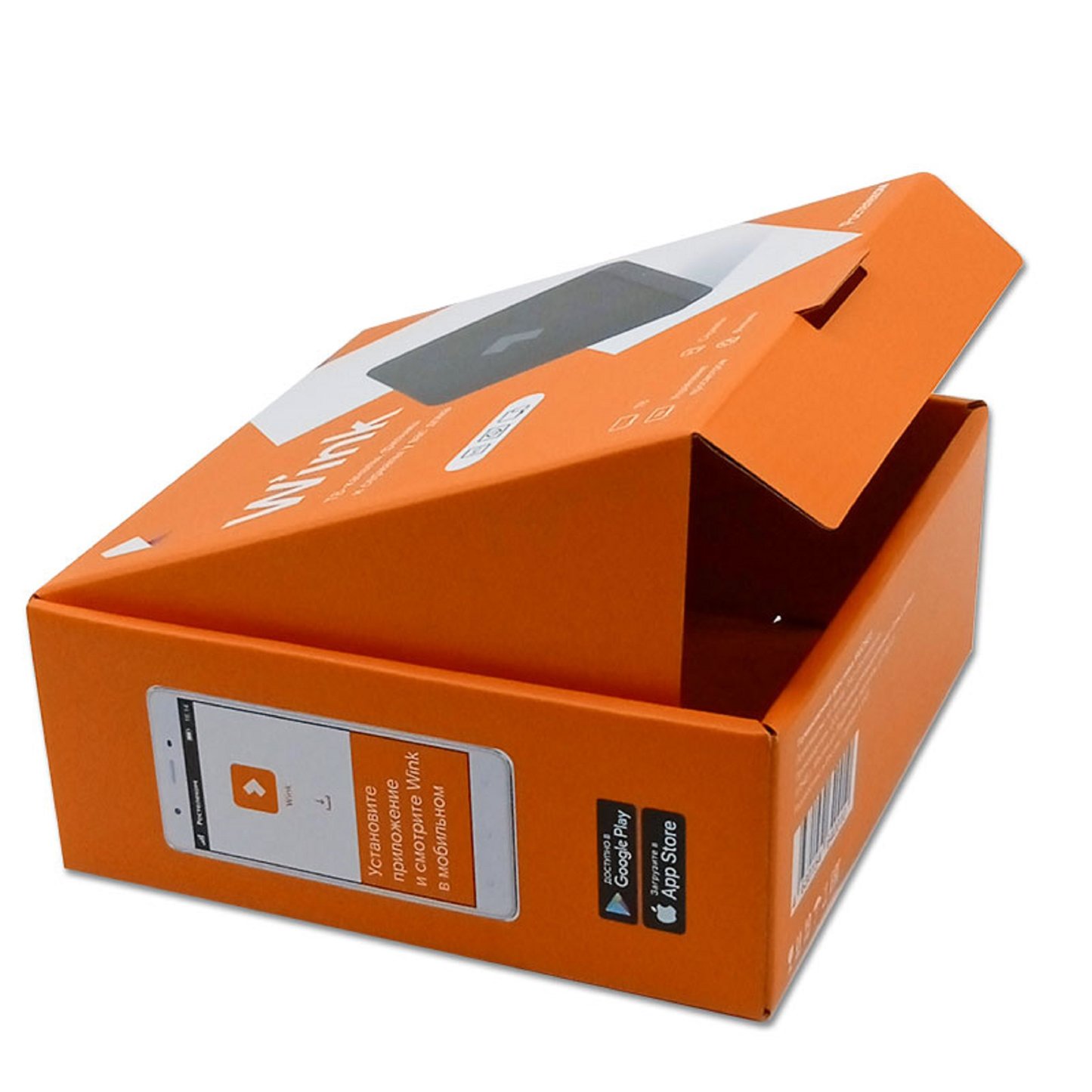 Custom packaging of electronic items with matte finish corrugated boxes for TV set-top box