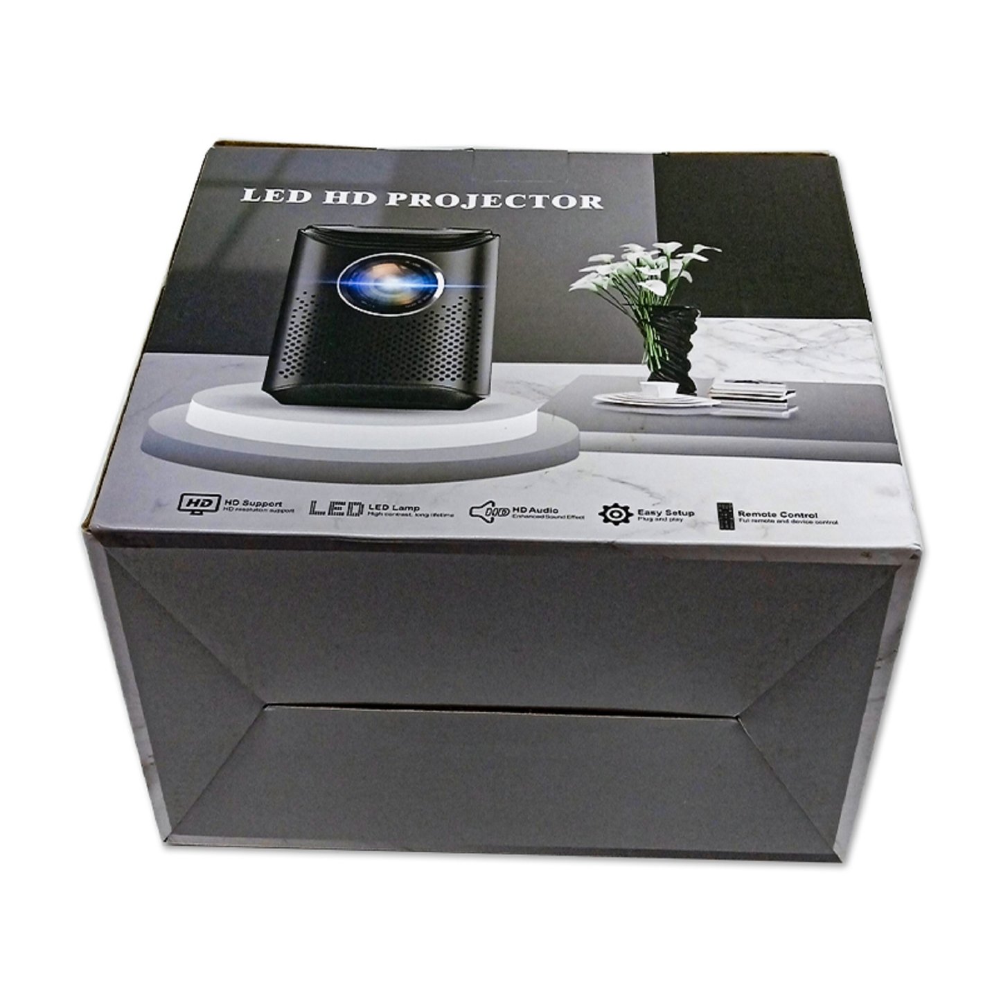 Moving Projector boxes with handles electronics shipping box with glossy lamination