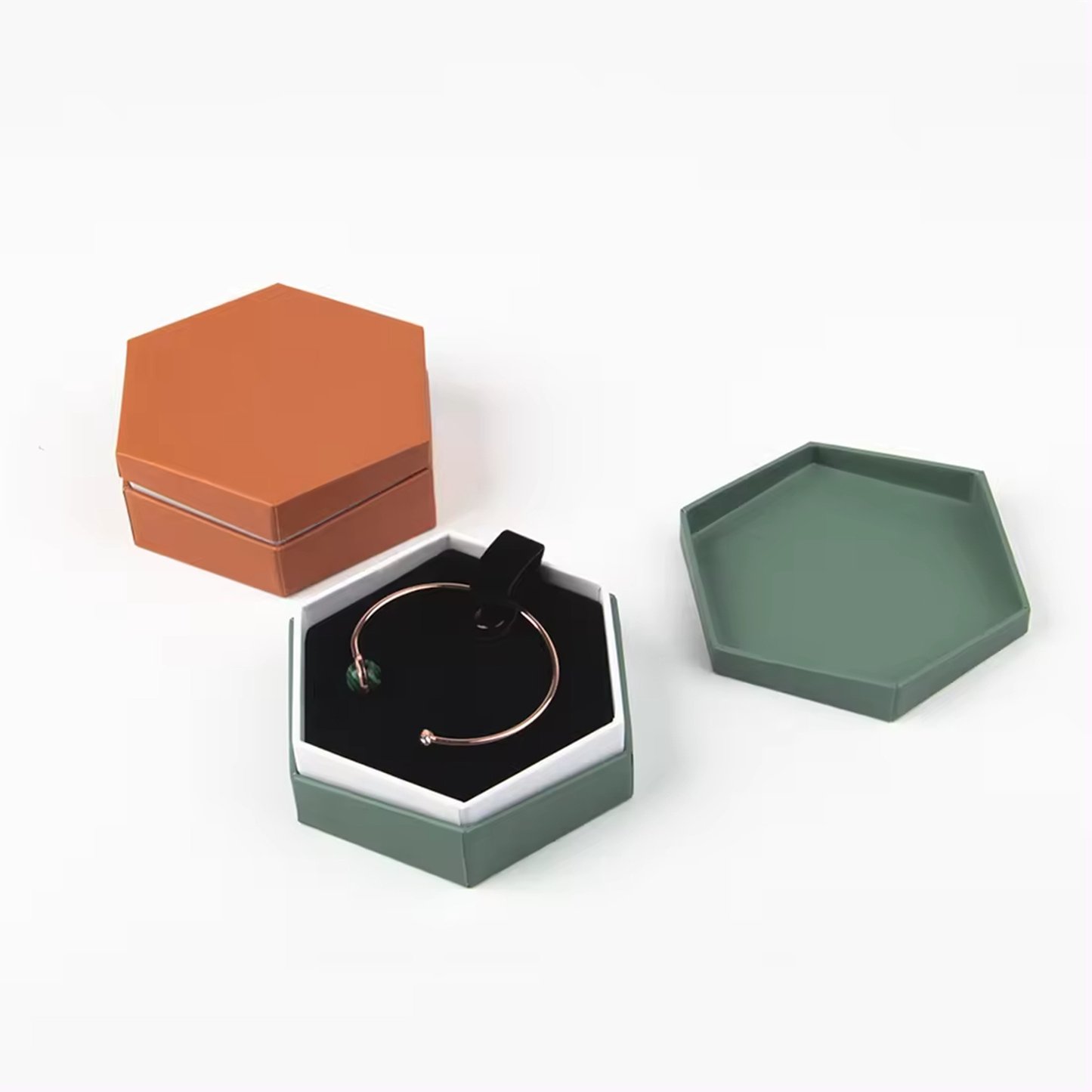 Printing Rigid  Rings Jewelry Boxes With Lid And Base Packaging