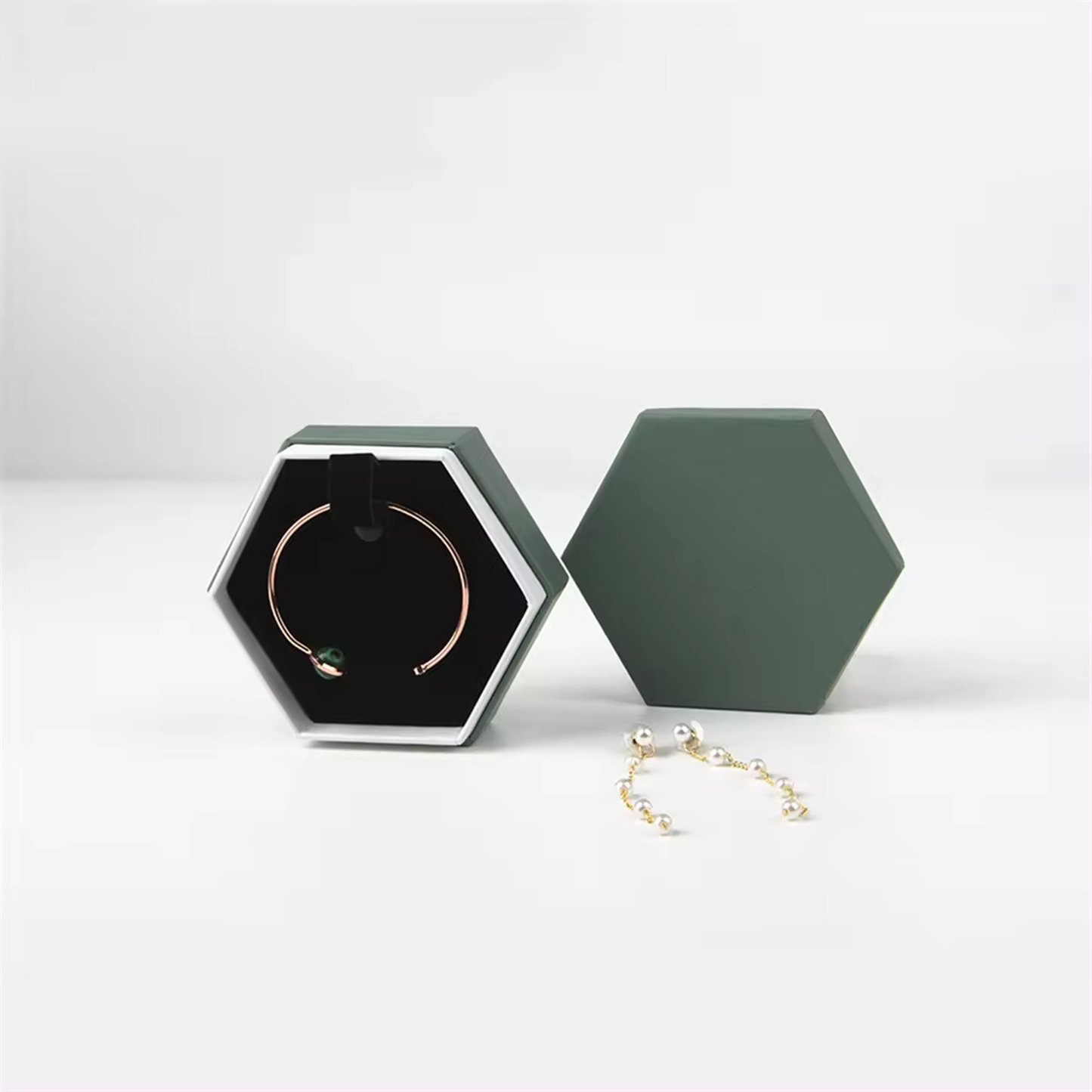 Printing Rigid  Rings Jewelry Boxes With Lid And Base Packaging
