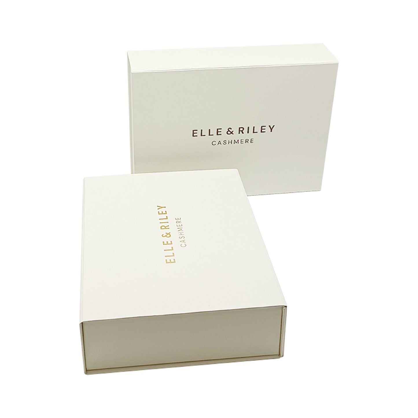 Elegant rigid cardboard boxes for  clothes  hats gold stamping cardboard gift box