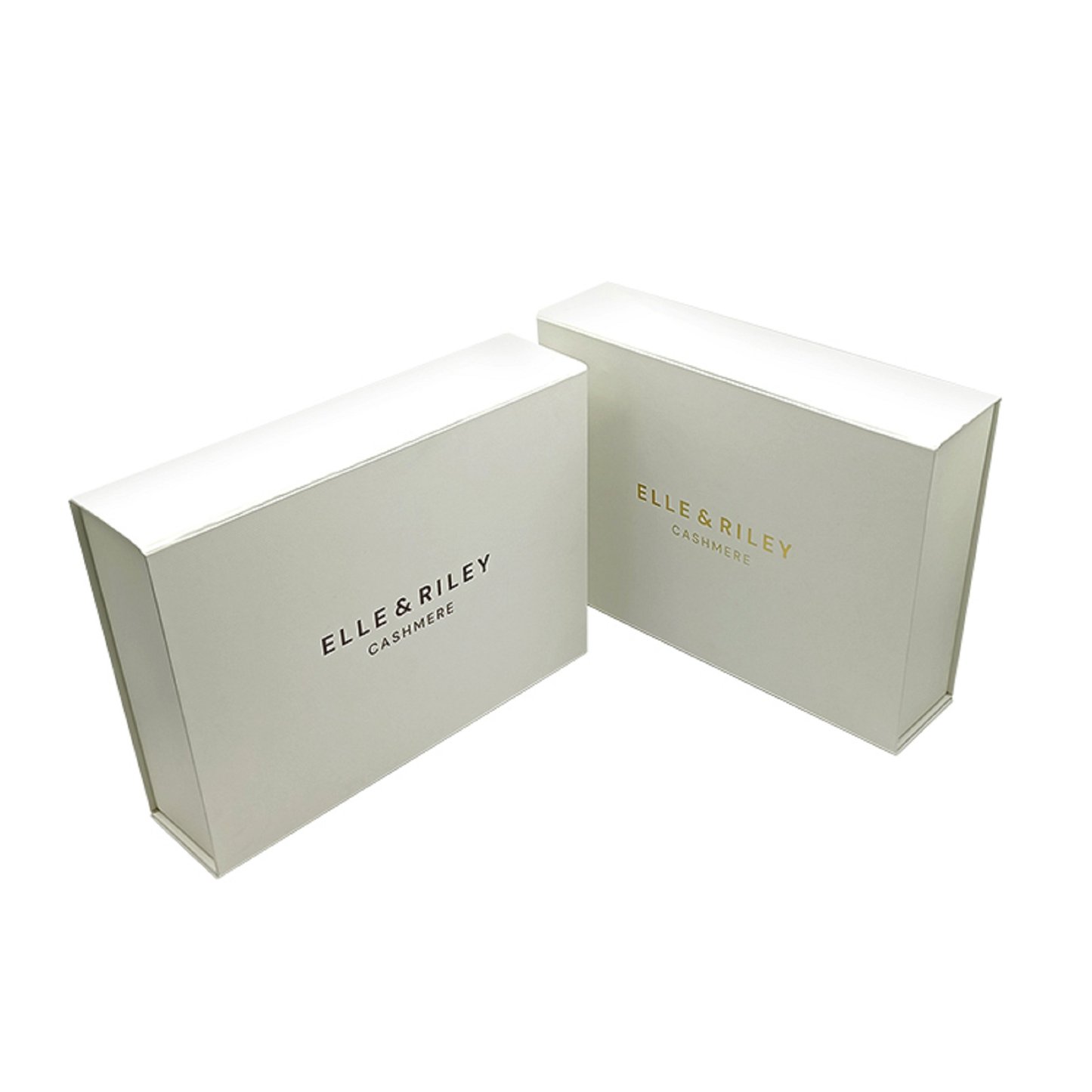 Elegant rigid cardboard boxes for  clothes  hats gold stamping cardboard gift box