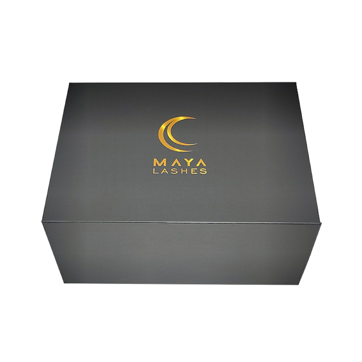 Black  magnetic  gift  box   custom logo  stamp  foldable  cardboard boxes  with  lids