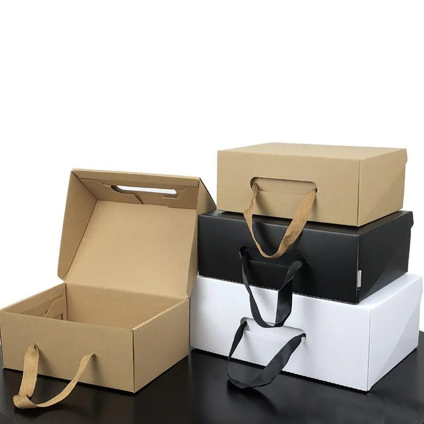 Custom  Men's  Shoes Paper Folding Boxes Corrugated  Packaging
