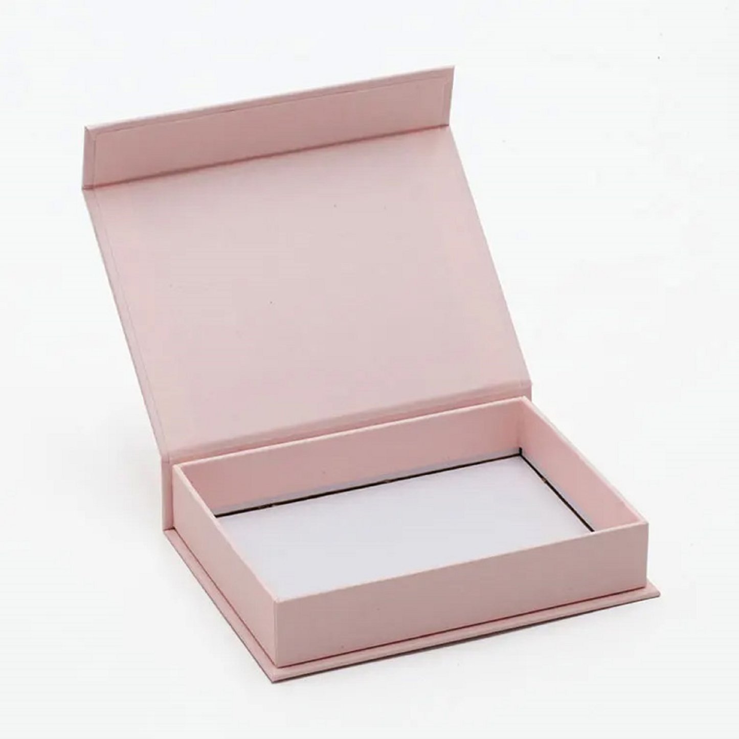 Pink  cardboard gift box with magnetic  lid for clothing paper packaging boxes