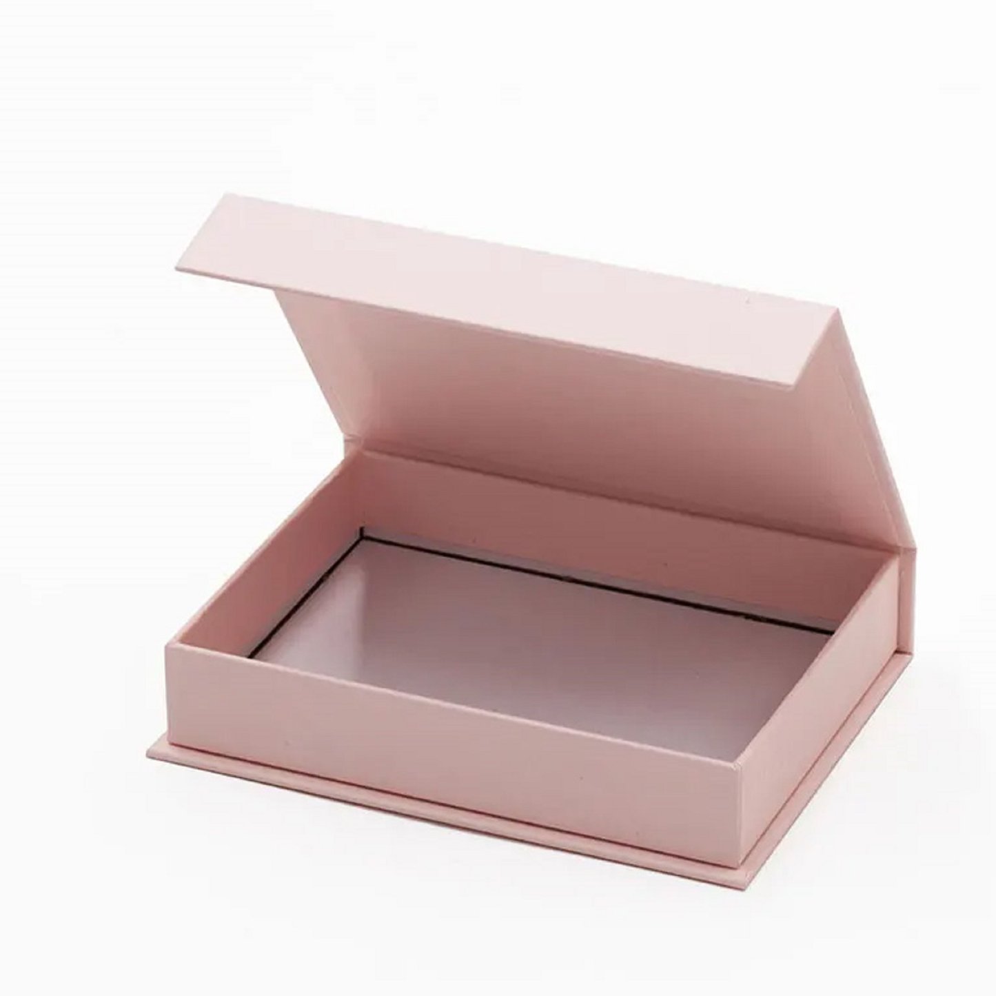 Pink  cardboard gift box with magnetic  lid for clothing paper packaging boxes