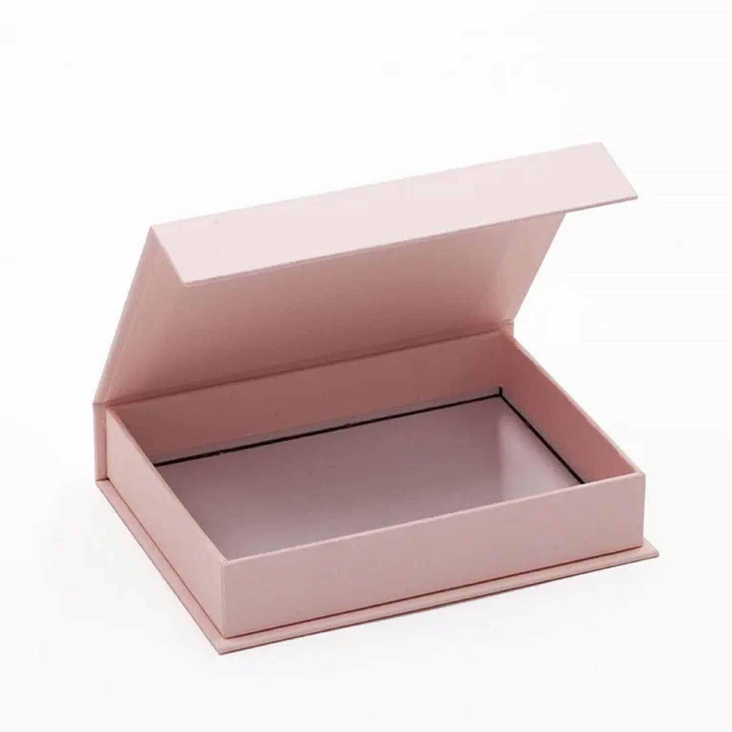 Pink  cardboard gift box with magnetic  lid for clothing paper packaging boxes