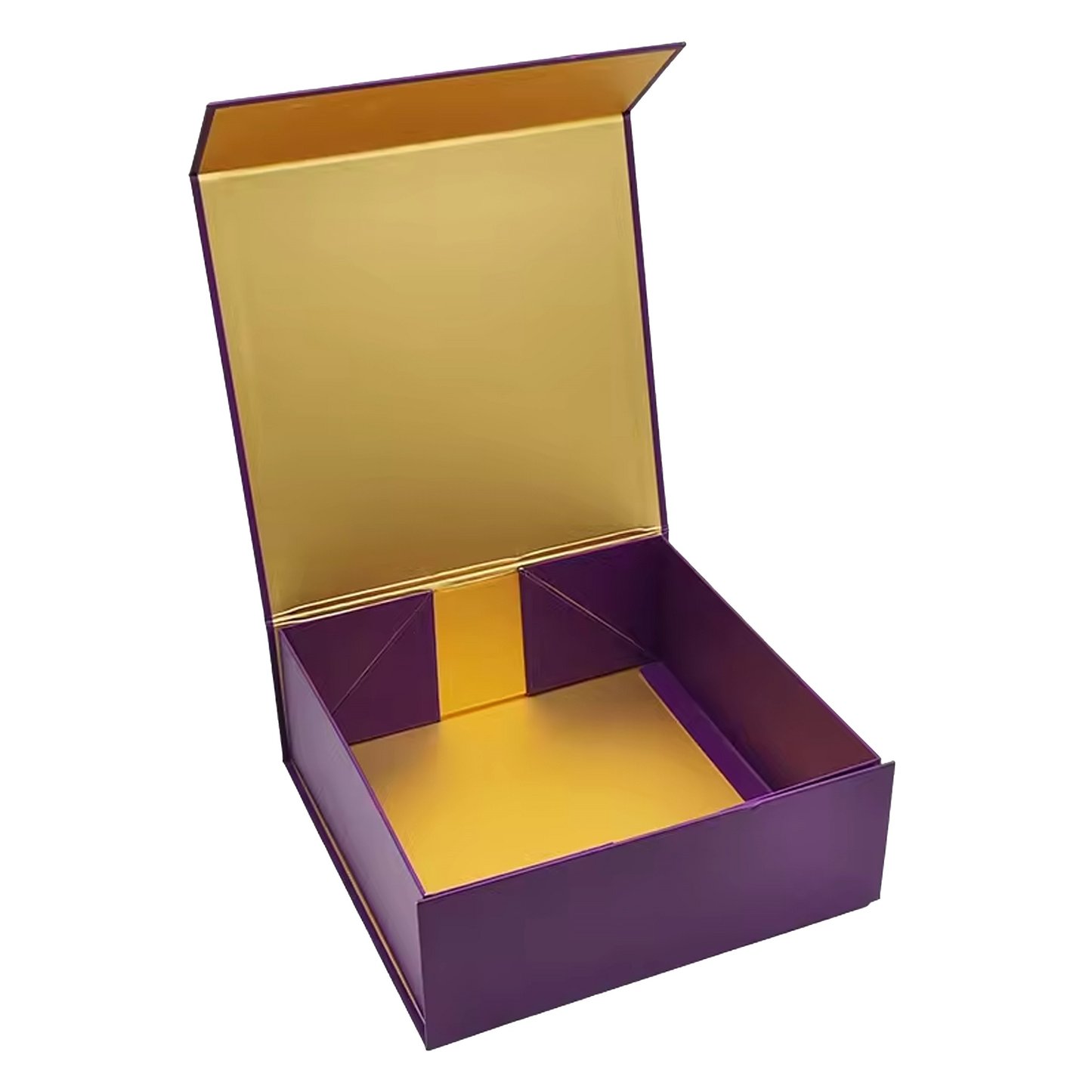 Cmyk printing boxes with matte lamination Magnetic closure gift box with specialty paper