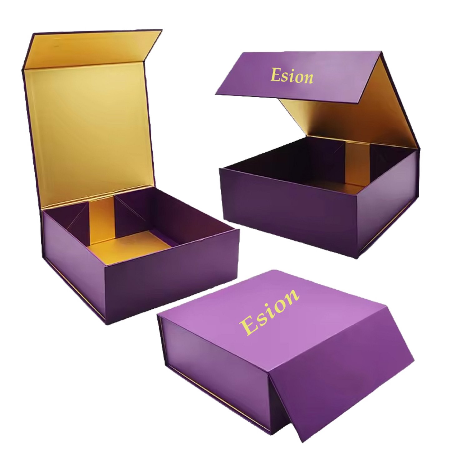 Cmyk printing boxes with matte lamination Magnetic closure gift box with specialty paper