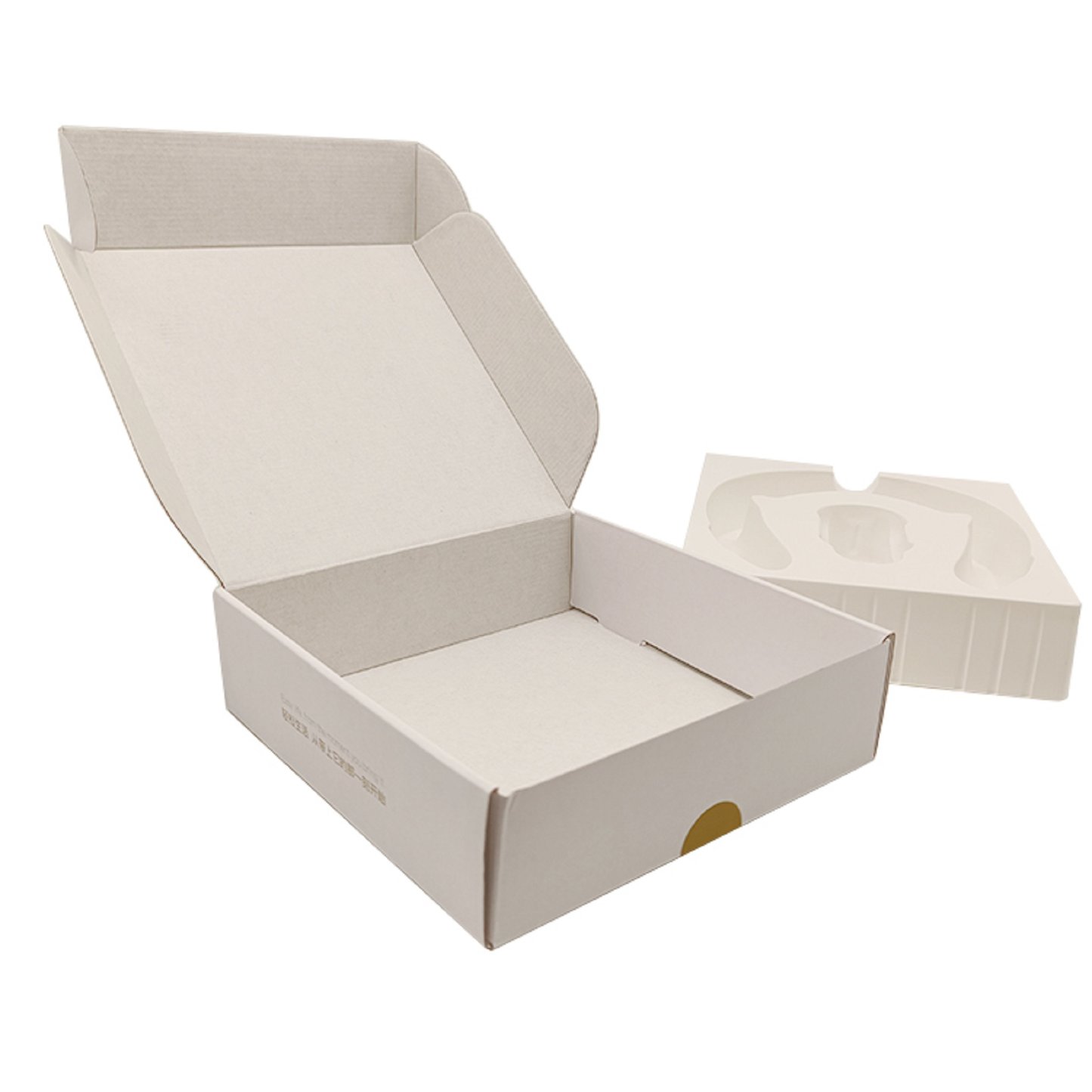 Folding mailer box  Neck massager electronic product packaging design with insert