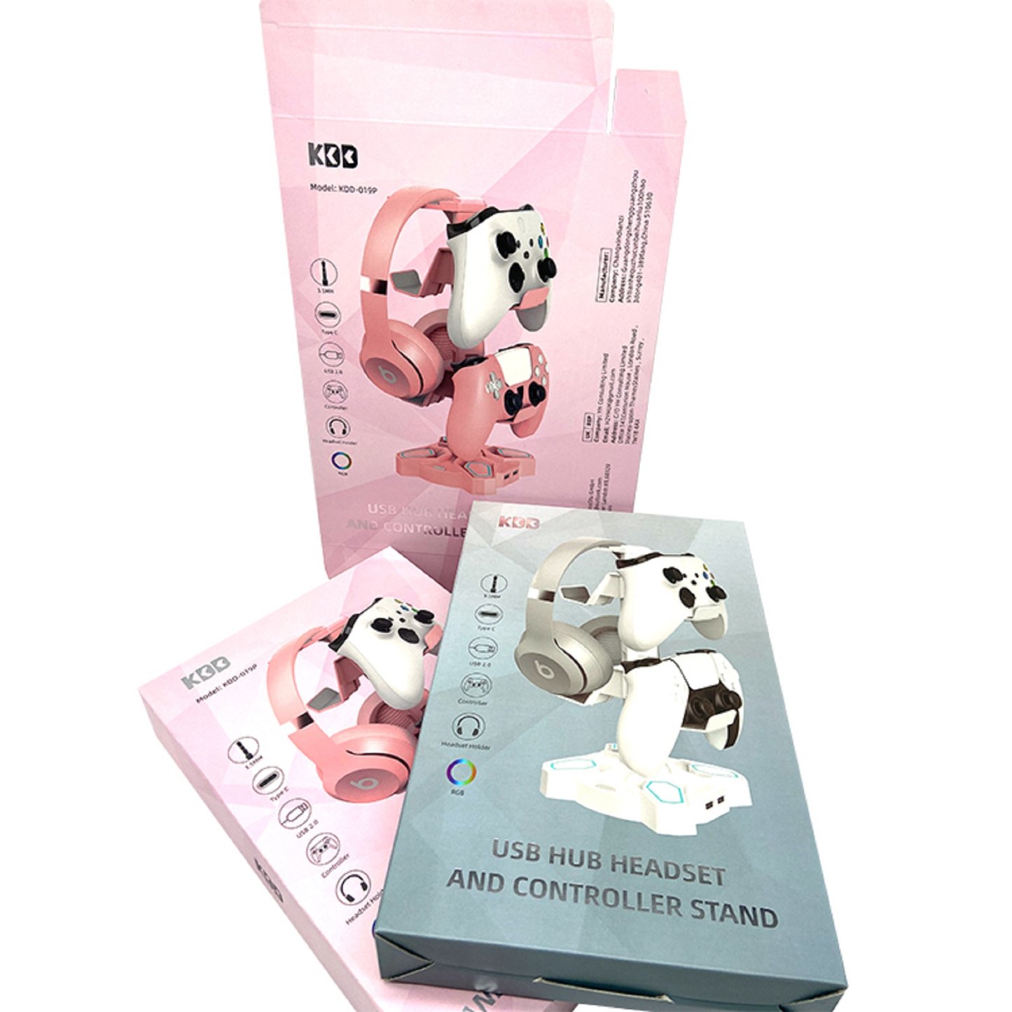 Paperboard packaging design box  for gaming accessories with uv coating