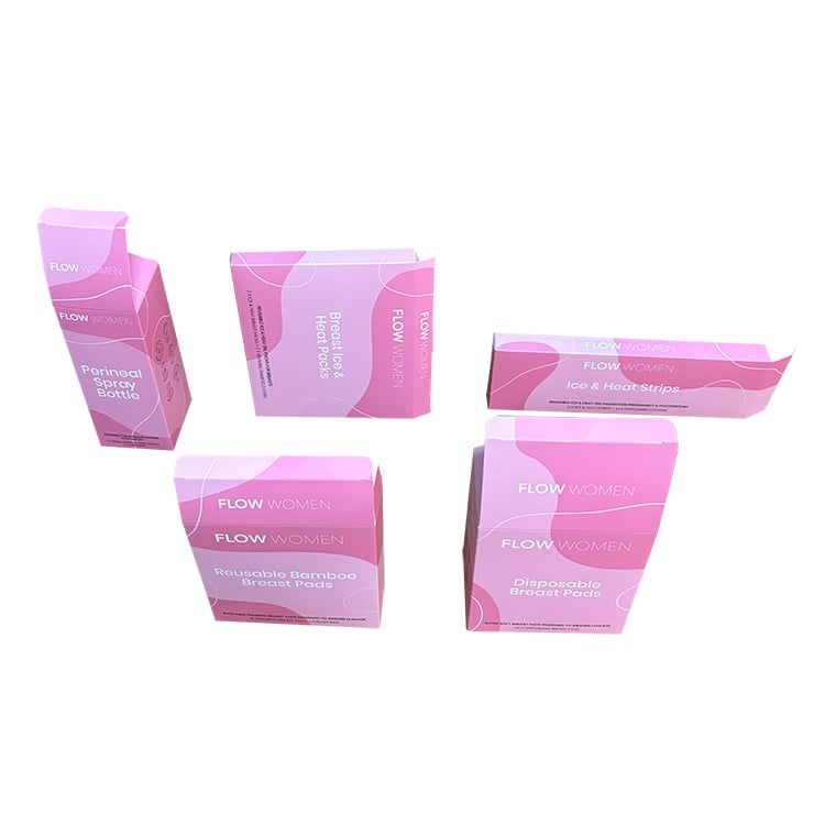 Fashion Design High Quality Custom Logo Cosmetic Pink Packaging Box