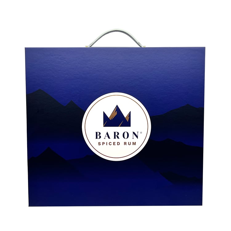 Luxury Custom Wine Box With EVA Insert Hot Sale High  Quality Magnetic Gift Box With Handle