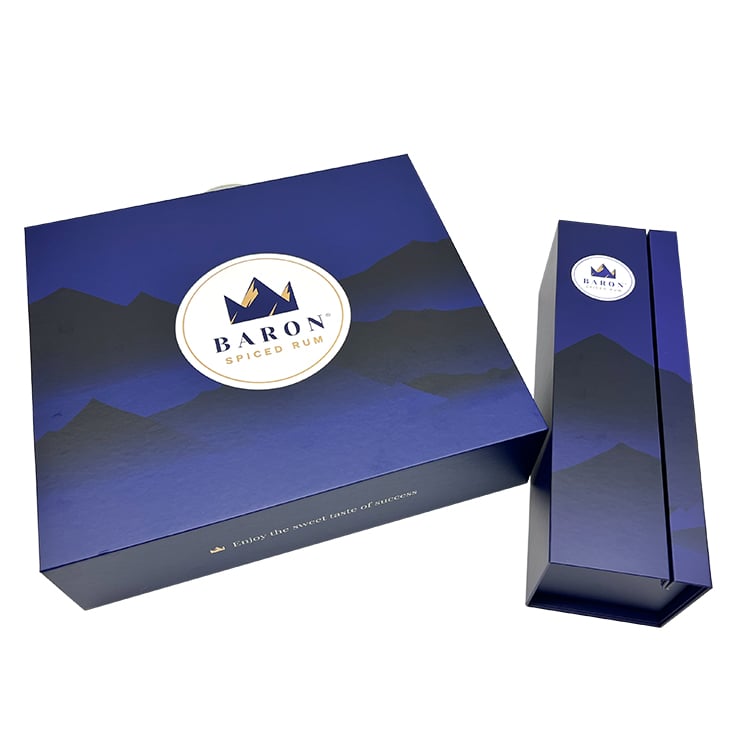 Luxury Custom Wine Box With EVA Insert Hot Sale High  Quality Magnetic Gift Box With Handle