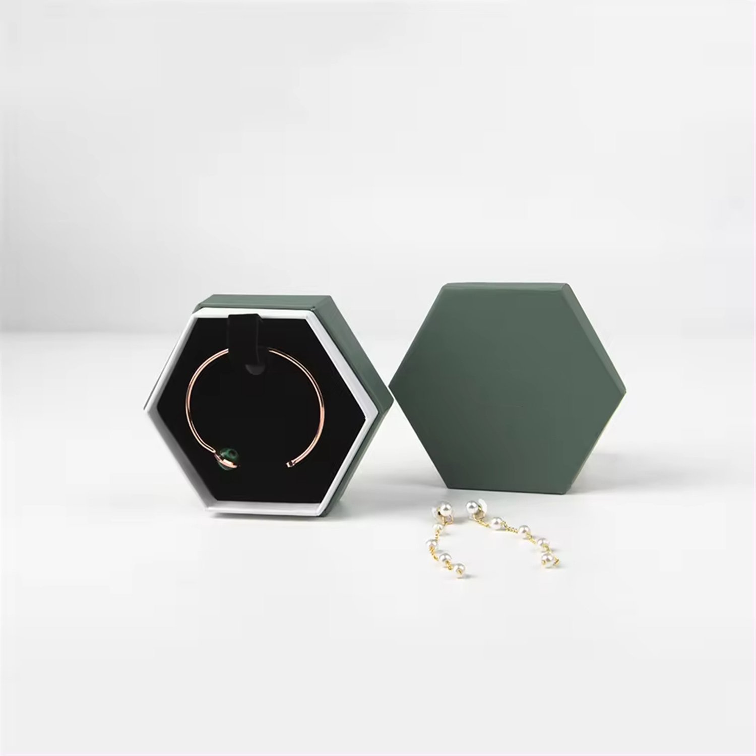 Printing Rigid  Rings Jewelry Boxes With Lid And Base Packaging