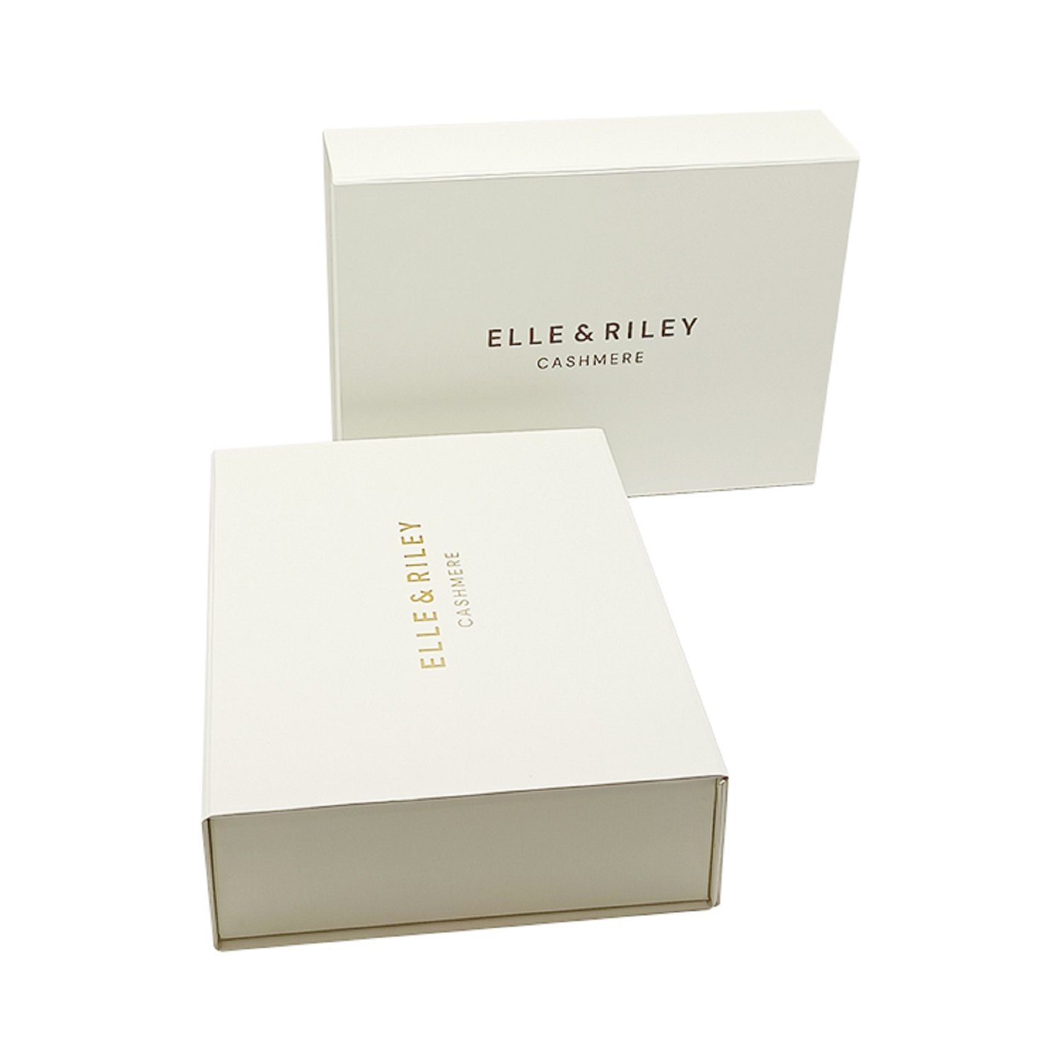 Elegant rigid cardboard boxes for  clothes  hats gold stamping cardboard gift box