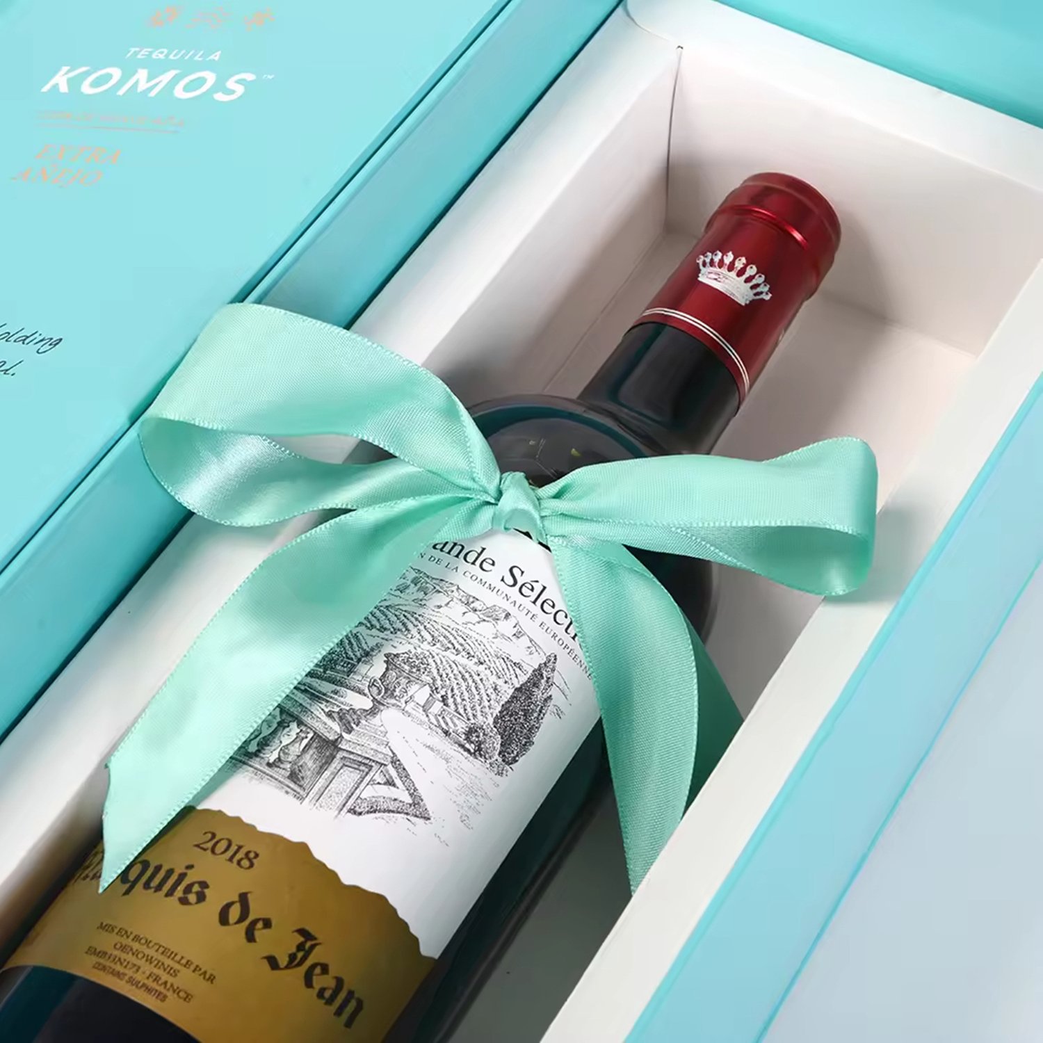 High End Custom Personalised Wine Box Wedding Gift For Celebration
