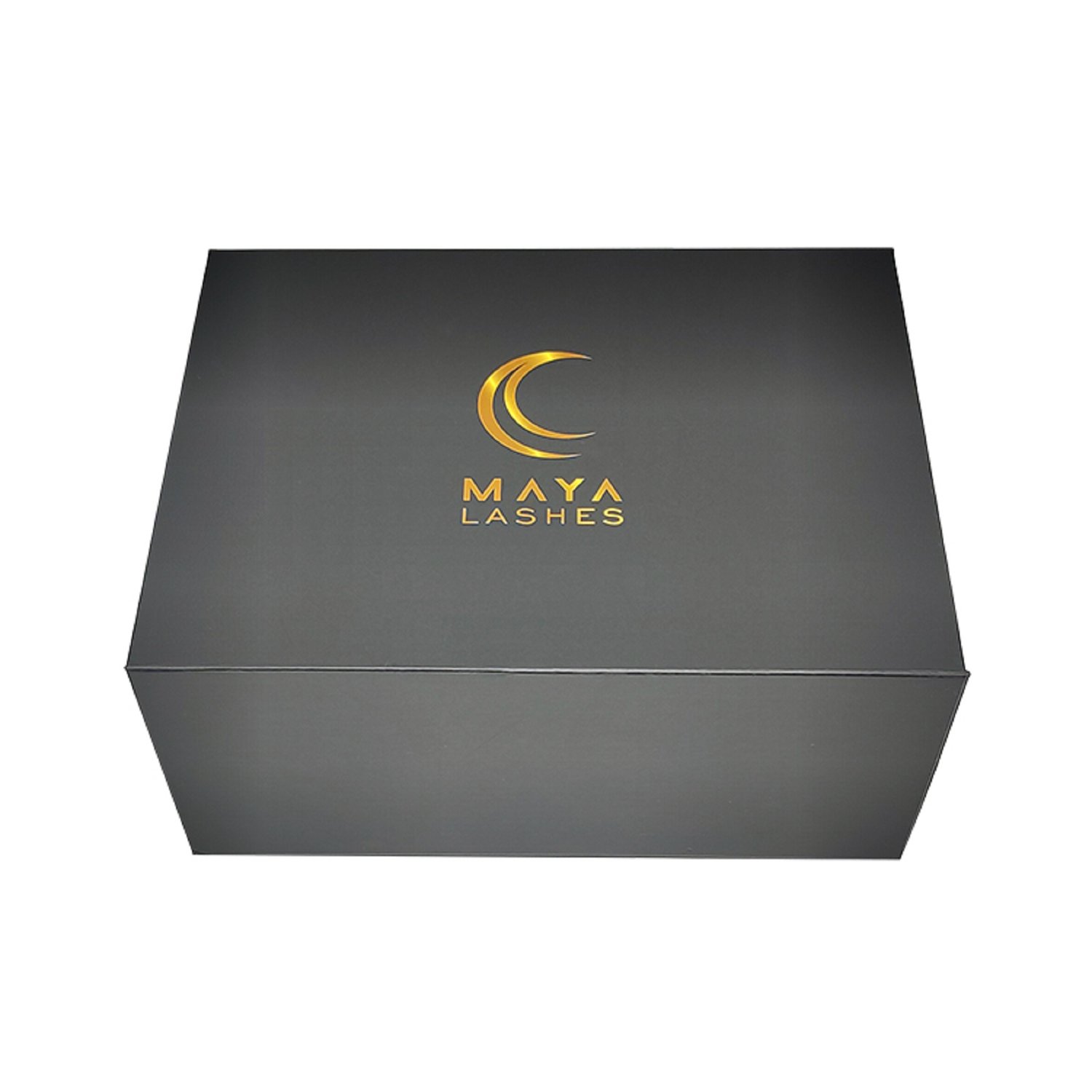 Black  magnetic  gift  box   custom logo  stamp  foldable  cardboard boxes  with  lids