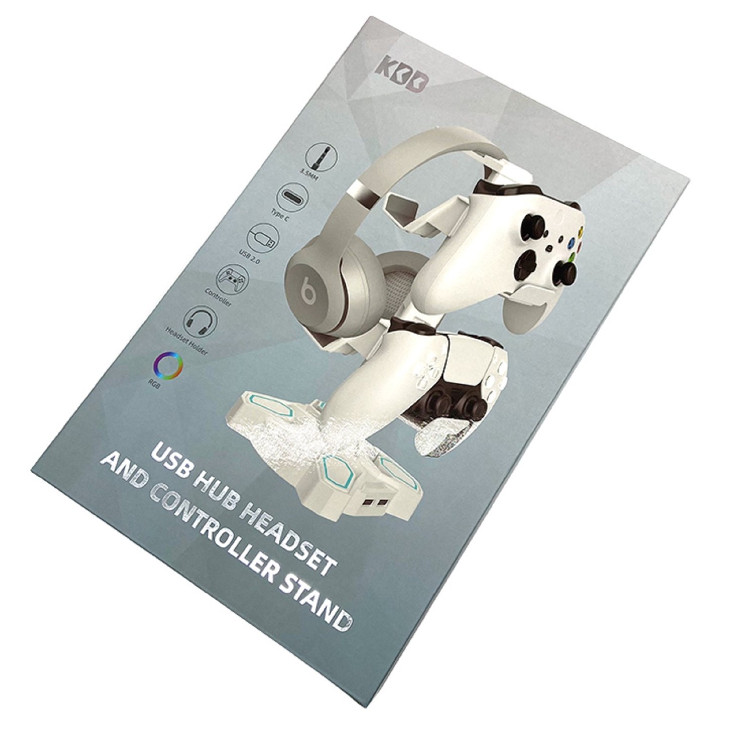 Paperboard packaging design box  for gaming accessories with uv coating