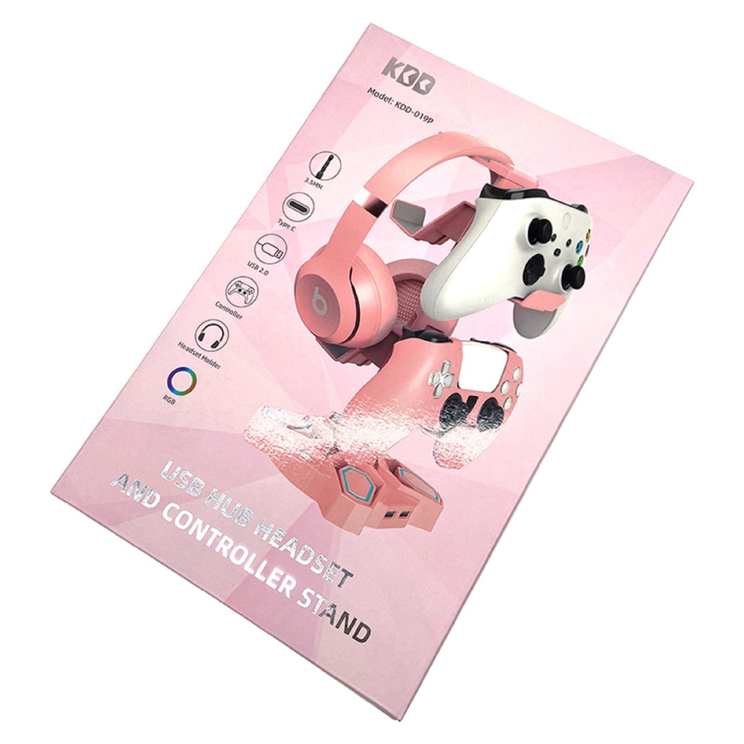 Paperboard packaging design box  for gaming accessories with uv coating