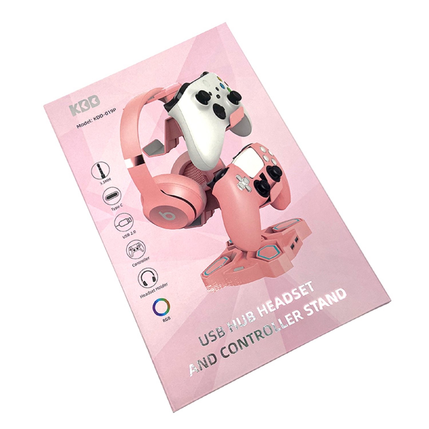 Paperboard packaging design box  for gaming accessories with uv coating