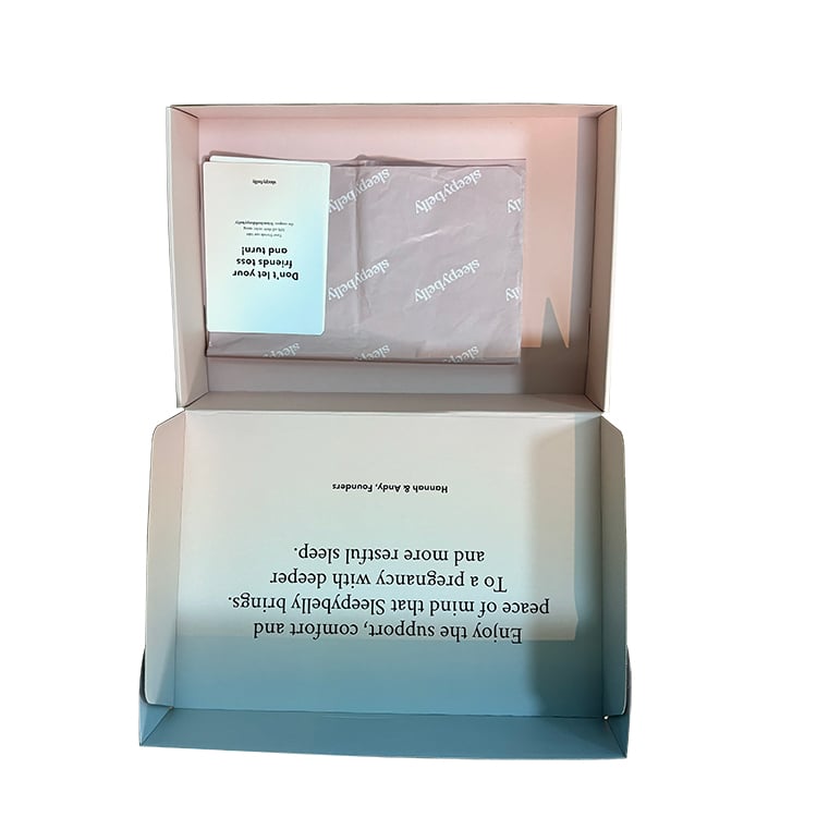 Luxury Exquisite Custom Logo Print  Clothing Packaging Box with Tissue Paper