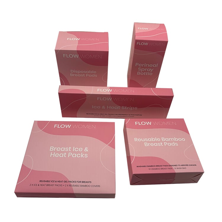 Fashion Design High Quality Custom Logo Cosmetic Pink Packaging Box
