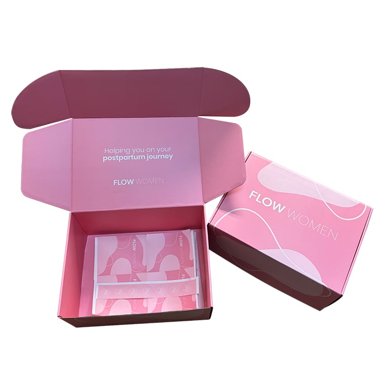 Hot Selling Design Custom Printed Recycled  Paper Box Cosmetic Product Shipping Sticker Mailer Packaging Box