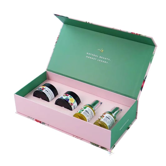 Custom Magnetic Cosmetic Gift Box Packaging With EVA Insert