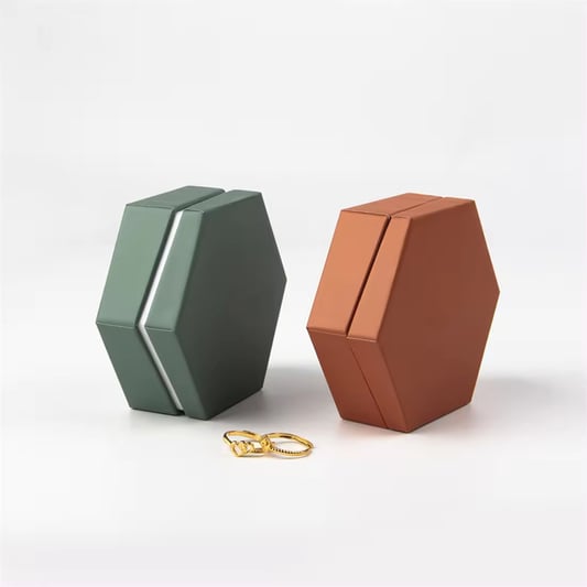 Printing Rigid  Rings Jewelry Boxes With Lid And Base Packaging