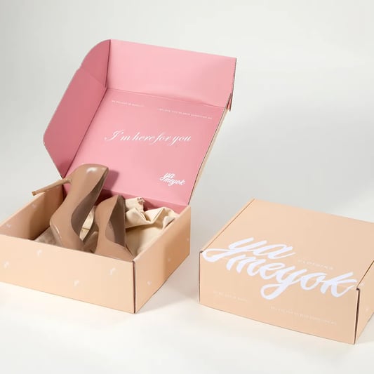 Unique Design Women  Shoe Box Corrugated Paper Packaging