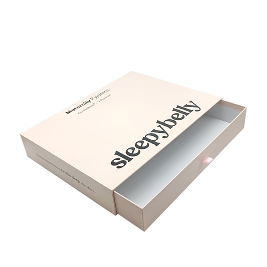 Custom    embossed logo on box packaging sliding cardboard drawer gift boxes
