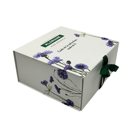 Custom Folding Gift Box With Magnetic Closure And Ribbon