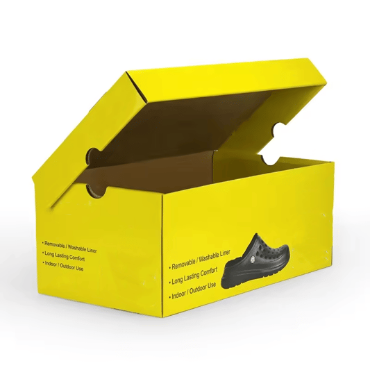 Print Corrugated Foldable Paper For Children Toddler Shoes Box
