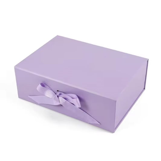 Luxury Gift Box With Ribbon Rigid Packaging Cardboard Paper Box Wholesale Custom Silk Lining Boxes