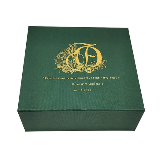 Custom embossed cardboard box gold foil printing gift boxes for women dress