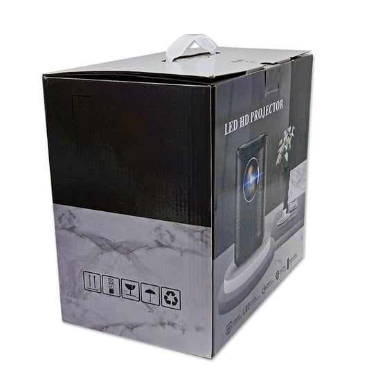 Moving Projector boxes with handles electronics shipping box with glossy lamination