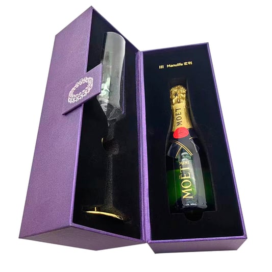 Custom Champagne Gift Box Rigid Cardboard Packaging Supplier