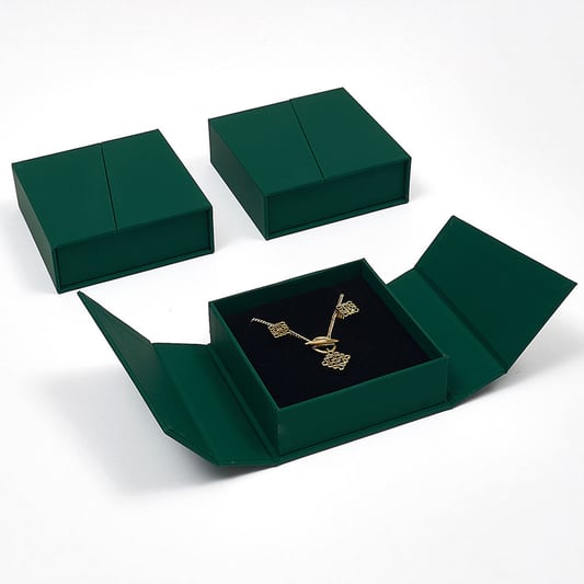 Personlaized Magnetic Necklace Gift Boxes With Double Door Design